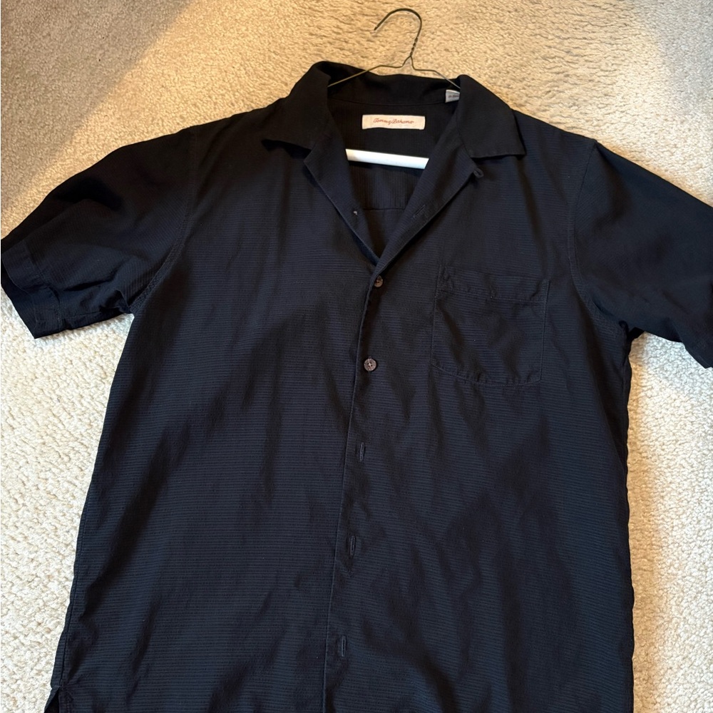 Black Short Sleeve Men's Shirt